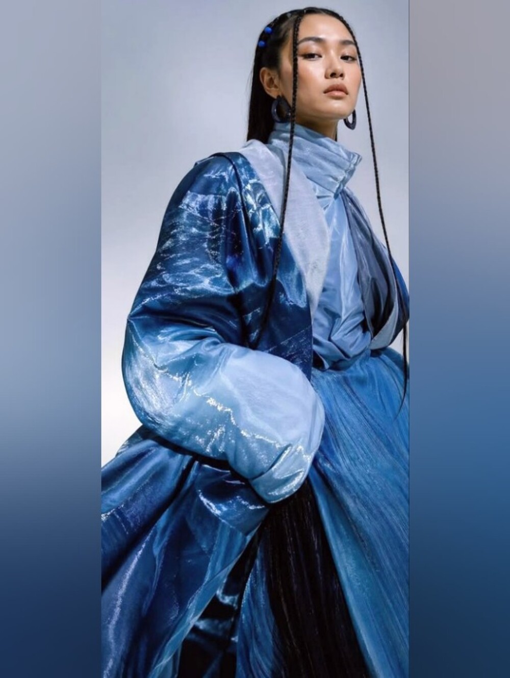 Isle Of Bonita :Blue Marble TRENCH 2 PC.SET